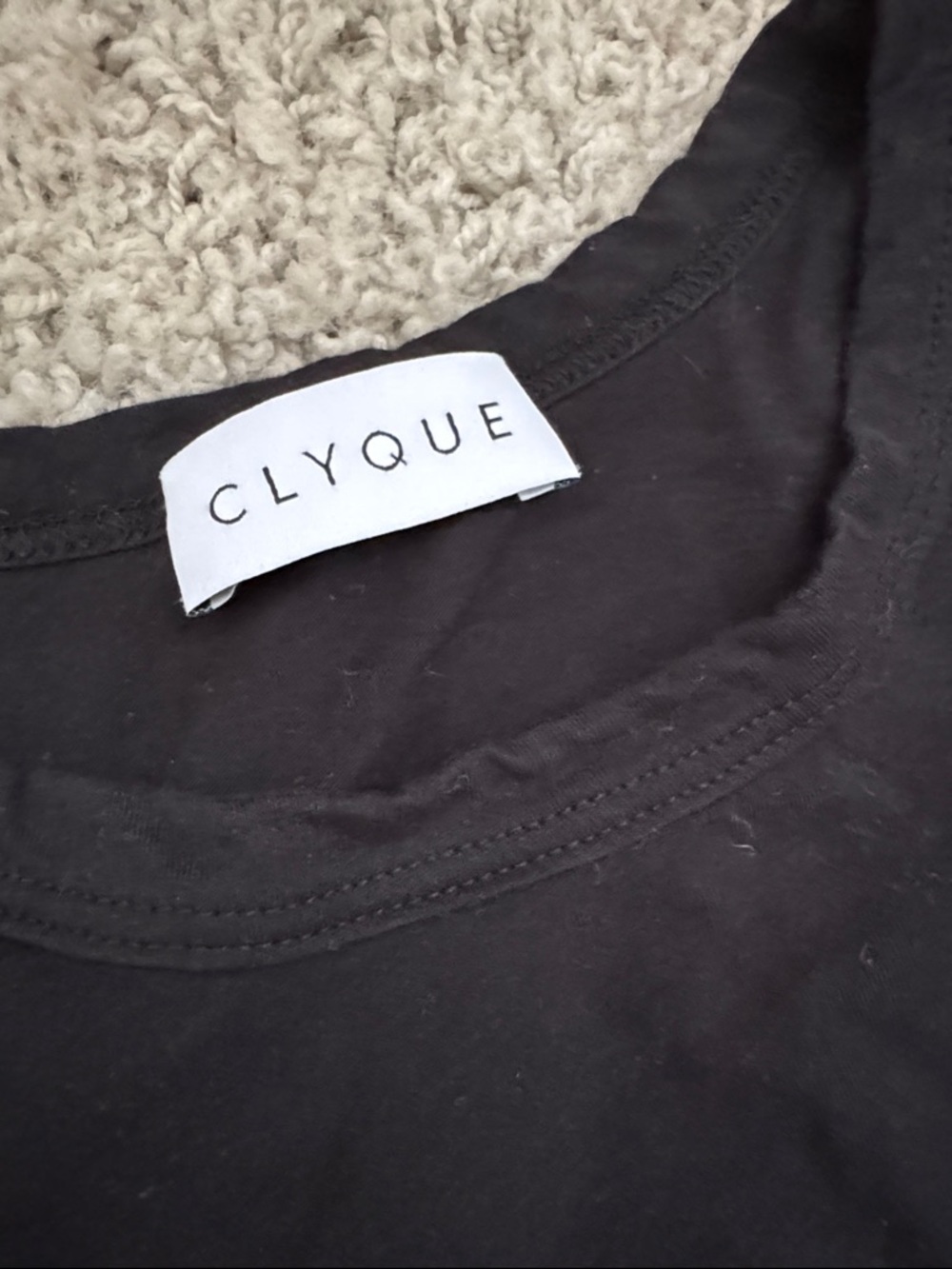 Clyque Black Sleeveless Bodysuit Top